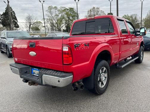 Vermillion Red 2011 Ford F-250 Lariat