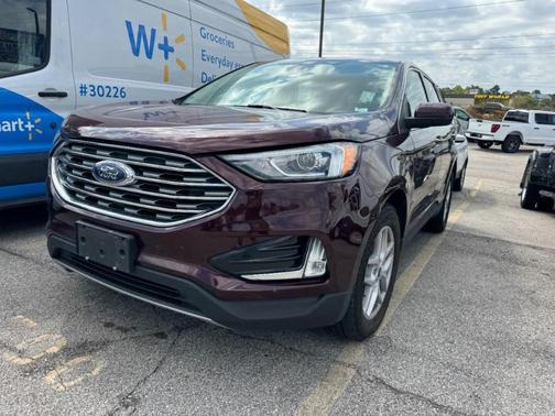 Burgundy 2021 Ford Edge SEL