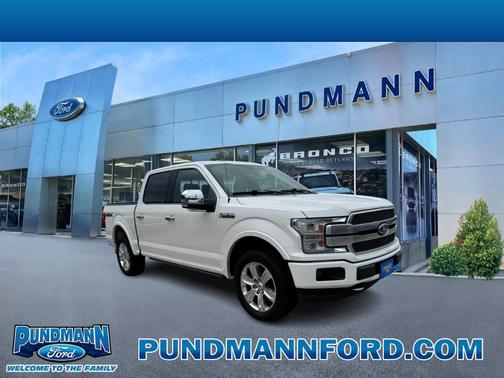 White Platinum Tri-Coat Metallic 2019 Ford F-150 Platinum