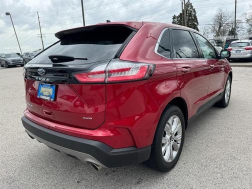 Rapid Red Metallic Tinted Clearcoat 2023 Ford Edge Titanium