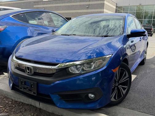 Aegean Blue Metallic 2017 Honda Civic EX-T