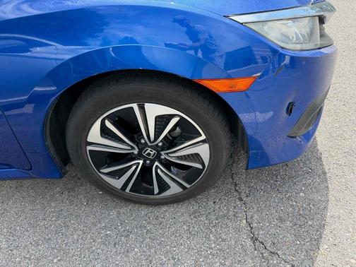 Aegean Blue Metallic 2017 Honda Civic EX-T