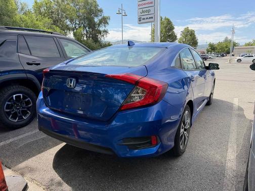 Aegean Blue Metallic 2017 Honda Civic EX-T