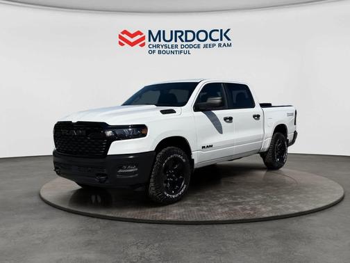 Bright White Clearcoat 2026 RAM 1500 Warlock Crew Cab 4x4 5'7' Box