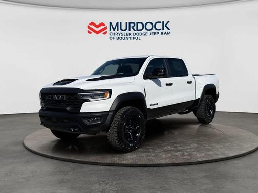 Bright White Clearcoat 2026 RAM 1500 RHO Crew Cab 4x4 5'7' Box