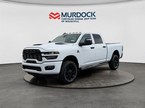 Bright White Clearcoat 2026 RAM 2500 Black Express Crew Cab 4x4 6'4' Box