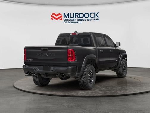 Diamond Black Crystal Pearlcoat 2026 RAM 1500 RHO Crew Cab 4x4 5'7' Box