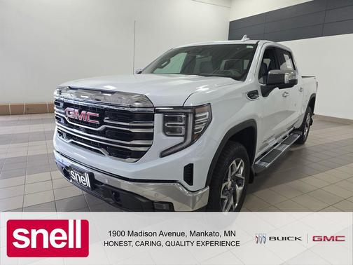 Glacier White Tricoat 2026 GMC Sierra 1500 SLT