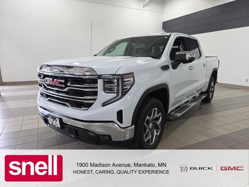 Glacier White Tricoat 2026 GMC Sierra 1500 SLT