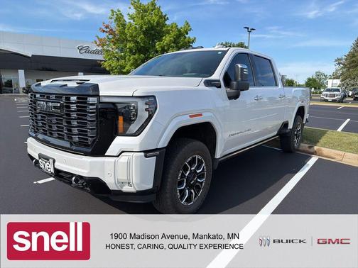 White Frost Tricoat 2025 GMC Sierra 3500 Denali