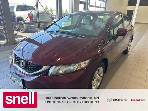 Maroon 2013 Honda Civic LX