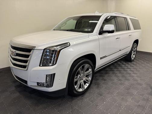 Crystal White Tricoat 2017 Cadillac Escalade ESV Premium Luxury