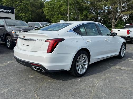 White 2022 Cadillac CT5 Luxury AWD