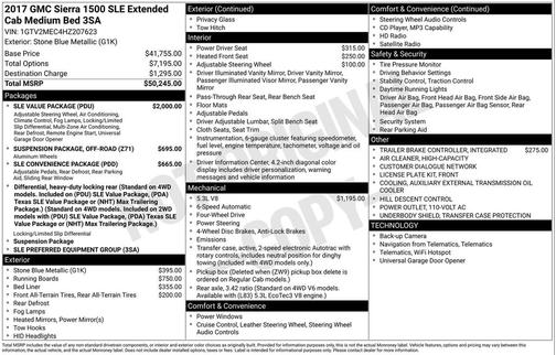 2017 GMC Sierra 1500 SLE