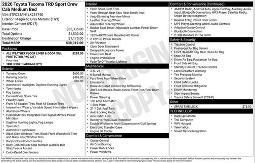 2020 Toyota Tacoma TRD Sport
