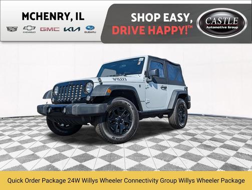 Bright White Clearcoat 2016 Jeep Wrangler Willys Wheeler