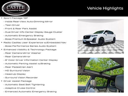 Crystal White Tricoat 2021 Cadillac XT6 Sport AWD