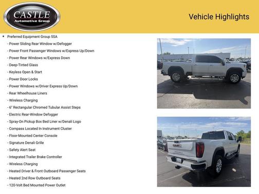 White Frost Tricoat 2023 GMC Sierra 2500 Denali