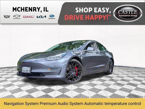 Gray 2019 Tesla Model 3 Performance