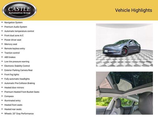 Gray 2019 Tesla Model 3 Performance