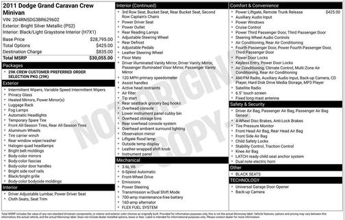 2011 Dodge Grand Caravan Crew