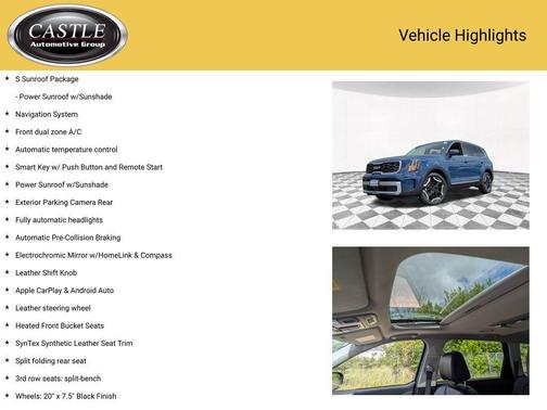 Midnight Lake Blue 2024 Kia Telluride S