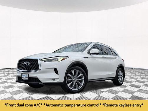 Majestic White 2019 INFINITI QX50 Luxe