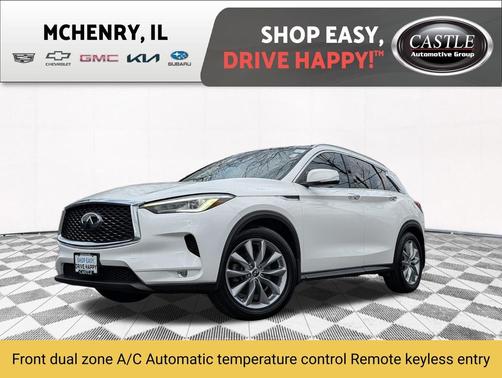 Majestic White 2019 INFINITI QX50 Luxe