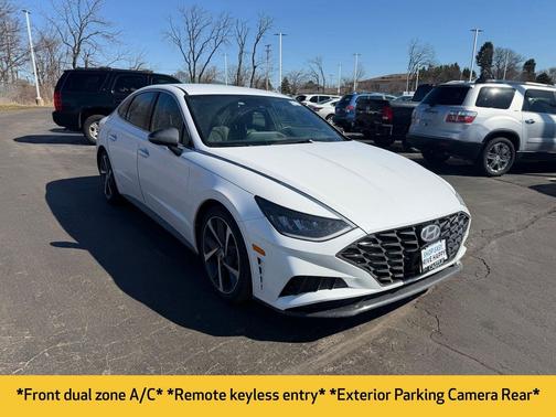Quartz White 2021 Hyundai SONATA SEL Plus