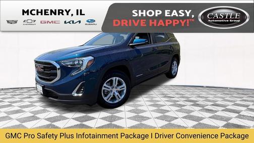 Blue Emerald Metallic 2021 GMC Terrain SLE