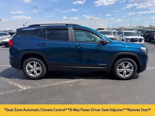 Blue Emerald Metallic 2021 GMC Terrain SLE