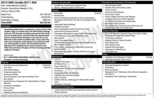 2013 GMC Acadia SLT-1