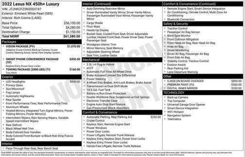 2022 Lexus NX 450h+ Luxury