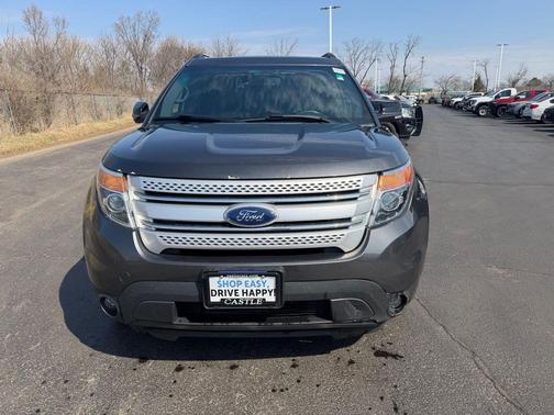 White Platinum Metallic Tri-Coat 2015 Ford Explorer XLT