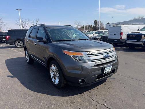 White Platinum Metallic Tri-Coat 2015 Ford Explorer XLT