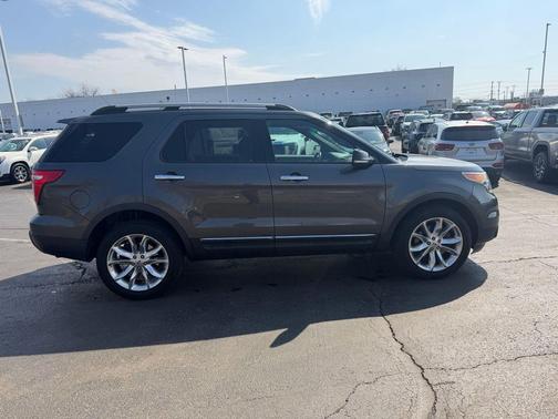 White Platinum Metallic Tri-Coat 2015 Ford Explorer XLT