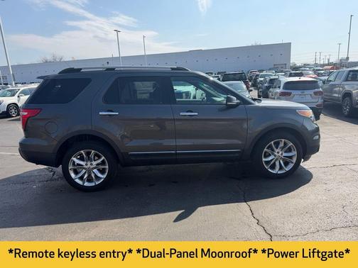 White Platinum Metallic Tri-Coat 2015 Ford Explorer XLT