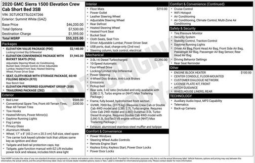 2020 GMC Sierra 1500 Elevation