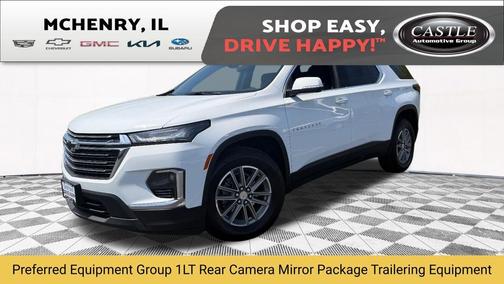 Summit White 2023 Chevrolet Traverse LT Cloth