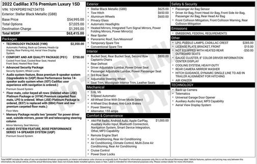 2022 Cadillac XT6 Premium Luxury AWD