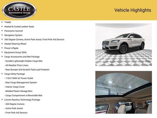 2019 Lincoln Nautilus Reserve