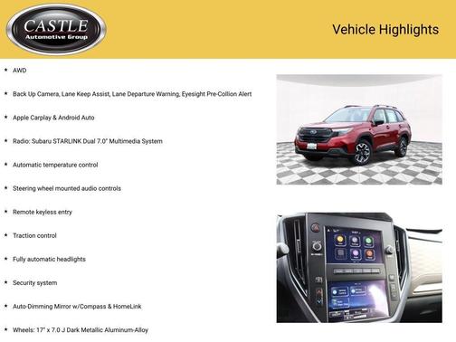 2025 Subaru Forester Base