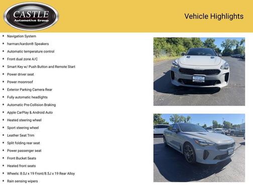 Ceramic Silver 2022 Kia Stinger GT1