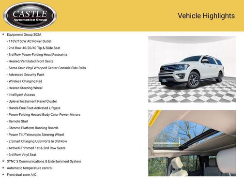 Star White Metallic Tri-Coat 2020 Ford Expedition Max XLT