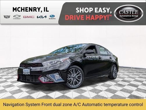 Aurora Black 2024 Kia Forte GT-Line