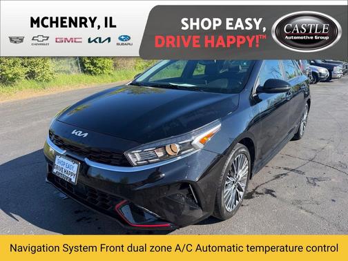 Aurora Black 2024 Kia Forte GT-Line
