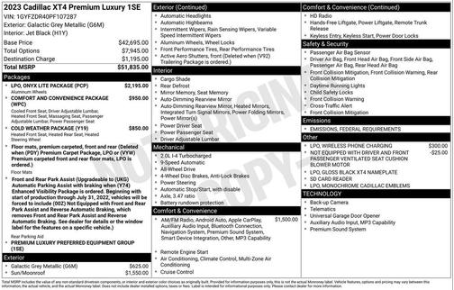2023 Cadillac XT4 Premium Luxury