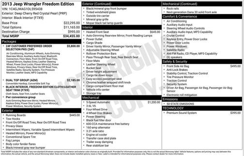 2013 Jeep Wrangler Freedom Edition