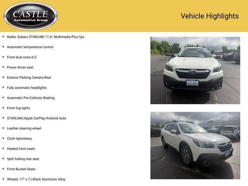 Crystal White Pearl 2022 Subaru Outback Premium