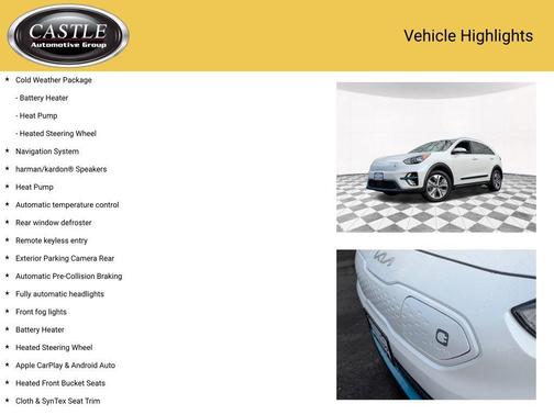 Snow White Pearl 2022 Kia Niro EV EX